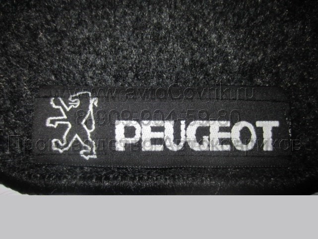 Лейбл Peugeot для ковриков на липучке