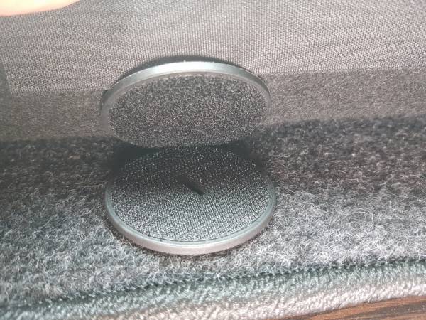 Липучка крепления коврика универсальная круглая (1 комплект) (верх+низ)