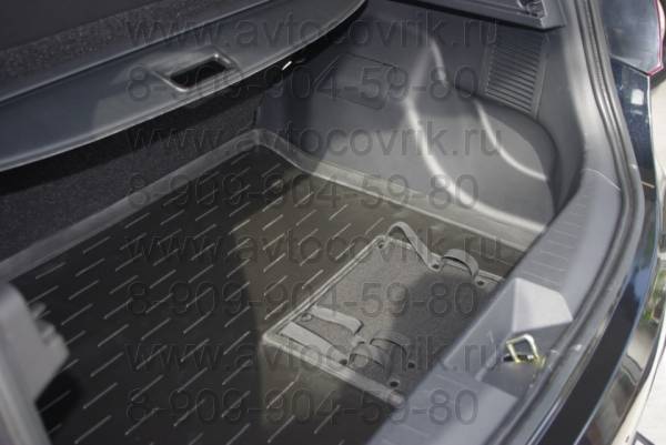 Резиновый коврик в багажник Lifan X50(Лифан Х50) (2015-)с бортиком 