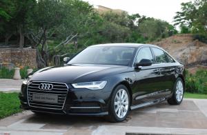 Ворсовой коврик в багажник Audi A6 (C7) (2011-2018) 