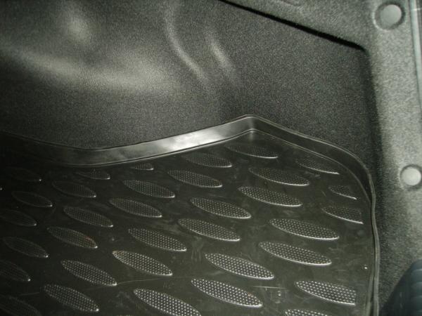 Резиновый коврик в багажник Kia Cerato 3 (Киа Серато 3) (2013-2018) с бортиком