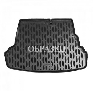 Резиновый коврик в багажник Skoda Superb 2 SD (Шкода Суперб 2 седан)  (2013-2015) с бортиком