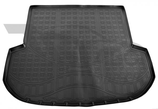 Резиновый коврик в багажник Kia Sorento Prime(Киа Соренто Прайм) (2015-) 5 мест с бортиком