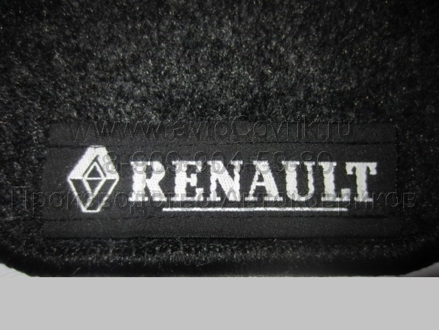 Лейбл Renault для ковриков на липучке