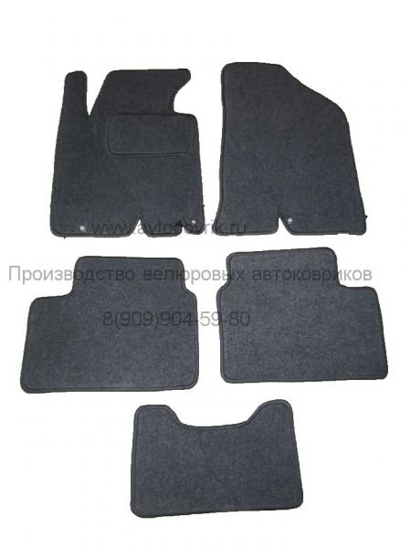 Велюровые коврики в салон Hyundai i30 (Хендай Ай30) (2012-) Ковролин LUX