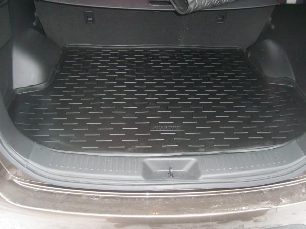 Резиновый коврик в багажник Kia Sorento II (Киа Соренто 2) (2012-)с бортиком
