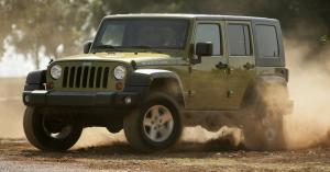 Резиновый коврик в багажник Jeep Wrangler (2007-н.в.) с бортиком