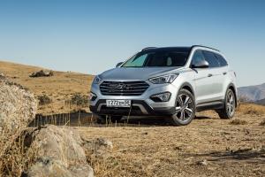 Коврик в багажник Hyundai Grand Santa Fe (2013-н.в.) с бортиком