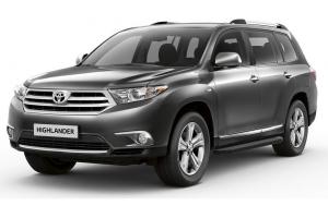 Коврики в салон Toyota Highlander 2 XU40 (2007-2013) с бортиком