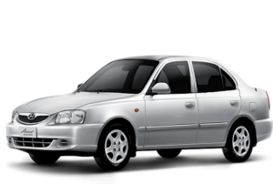 Коврик в багажник Hyundai Accent 2 LC (2000-2012) с бортиком