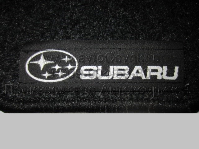 Лейбл Subaru для ковриков на липучке