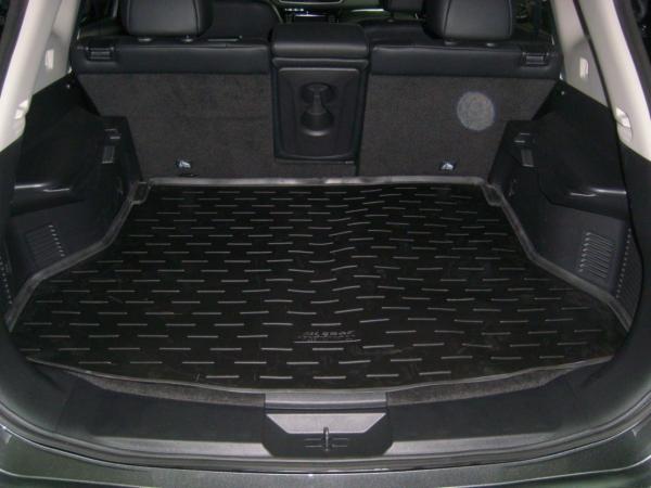 Резиновый коврик в багажник Nissan X-Trail T32 (Ниссан Х-трейл Т32) (2015-) с бортиком