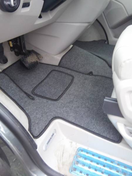 Велюровые коврики в салон Volkswagen Multivan T5 (Фольксваген Мультивен Т5) Под полозья 1сд\дв  (все ряды+багажник)