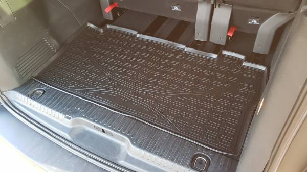 Коврики в салон Peugeot Traveller Business Long (Пежо Травеллер Лонг ) (1+2+3 + багажник) 3D с бортиком
