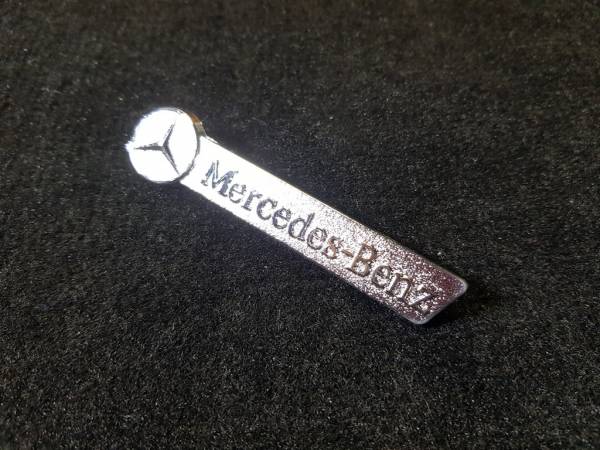 Лейбл металлический Mercedes-Benz (Мерседес-Бенц) фигурный цветной