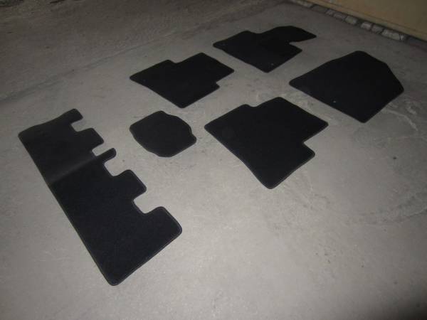 Велюровые коврики в салон Hyundai Santa Fe 3(Хендай Санта Фе 3) (Три ряда)