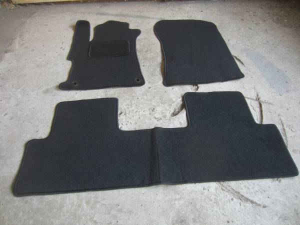 Велюровые коврики в салон Honda Civic 9 sedan (Хонда Цивик 9 Седан) ковролин LUX