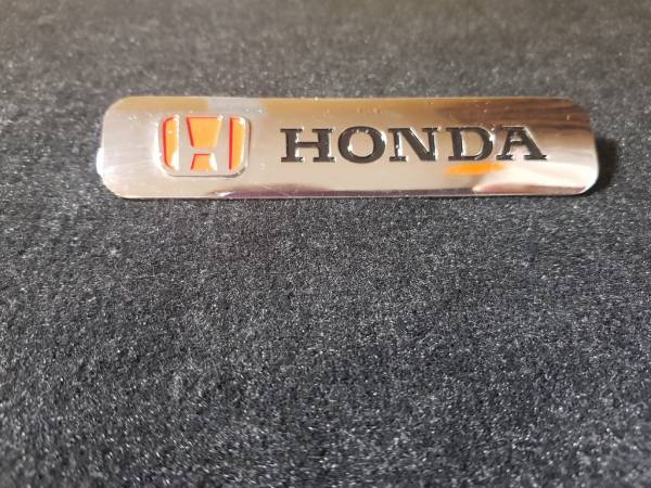 Лейбл металлический Honda (Хонда) БОЛЬШОЙ цветной