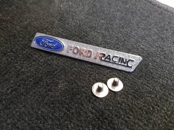 Лейбл металлический Ford Racing ( Форд Рейсинг) фигурный цветной 