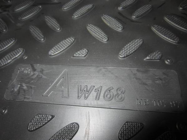 Резиновые коврики в салон Mercedes-Benz A-klasse W168 (Мерседес А класс W168) с бортиком
