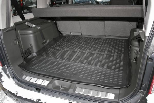 Резиновый коврик в багажник Nissan Pathfinder 3 (Ниссан Патфайндер 3) (2004-2014)с бортиком