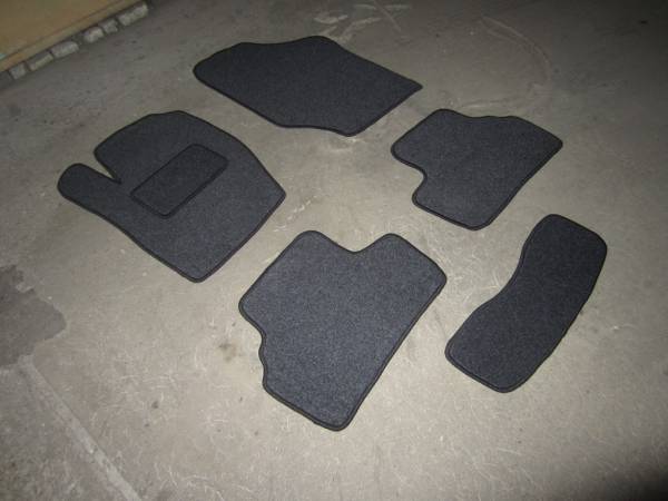 Велюровые коврики в салон Citroen C4 ll (Ситроен С4 2) (2011-н.в.) цвет графит