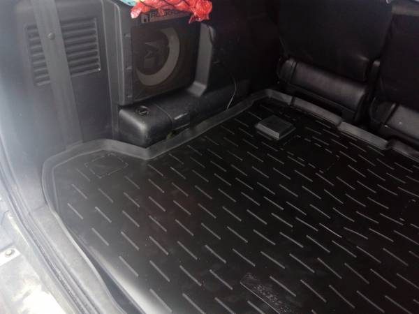 Резиновый коврик в багажник Mitsubishi Pajero 4 (Митсубиси Паджеро 4) с бортиком