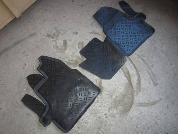Резиновые коврики в салон Ford Tourneo Custom (Форд Торнео Кастум) с бортиком 