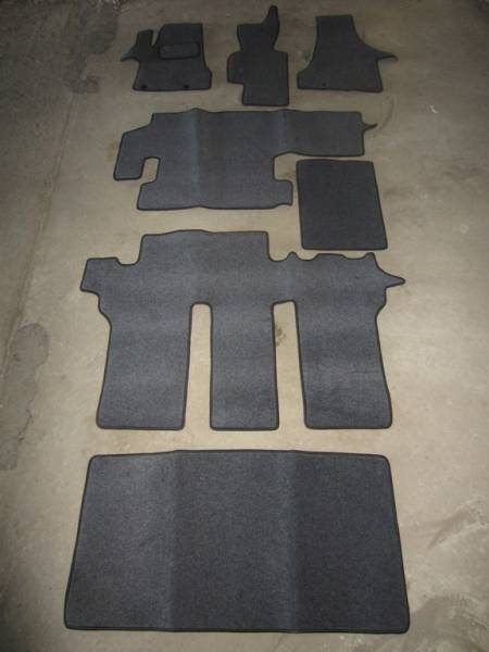 Велюровые коврики в салон Volkswagen Caravelle T6.1 (Салон+ багажник )