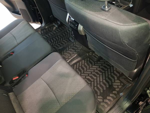 Резиновые коврики в салон Toyota Land Cruiser PRADO 150(Тойота Ленд Крузер Прадо 150) (2013-2017\ 2017-н..в.)с бортиком