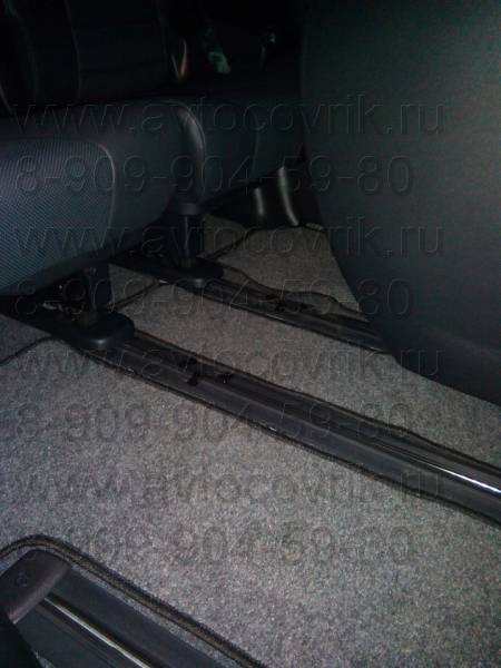 Велюровые коврики в салон Toyota Alphard III (Тойота Альфард 3) + коврик в багажник 