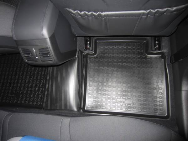 Резиновые коврики в салон Hyundai Sonata 7 (Хендай Соната 7) 3D с бортиком 