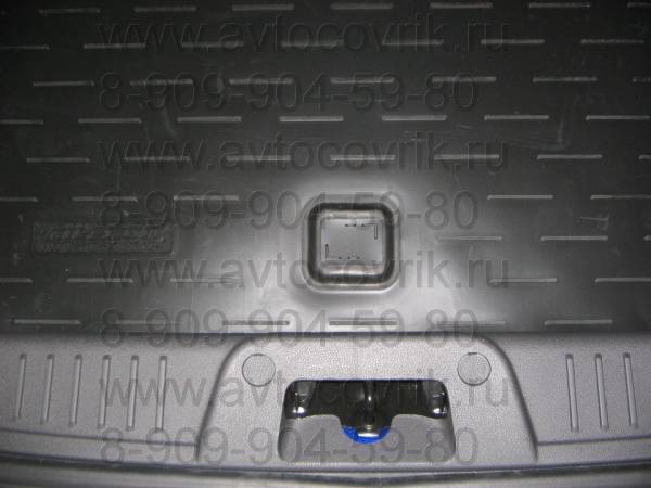 Резиновый коврик в багажник Ford Fiesta Mk6 HB (Форд Фиеста МК6 хэтчбек) с бортиком