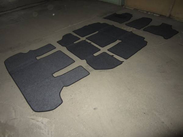 Велюровые коврики в салон + багажник Dodge Caravan 3(Додж Караван 3) ковролин LUX