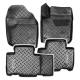 Резиновые коврики в салон Toyota Raf 4 (Тойота Раф 4) (2013-2019) 3D с бортиком