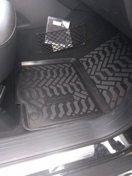 Резиновые коврики в салон Mercedes-Benz GLS X166 (Мерседес ГЛС 166)с бортиком