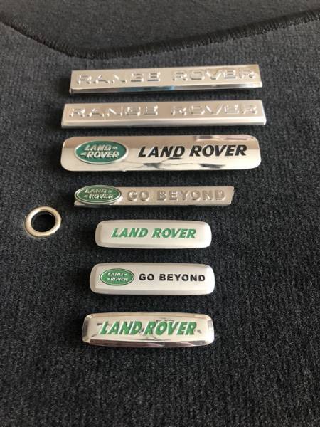 Лейбл металлический Land Rover (Ленд Ровер) цветной