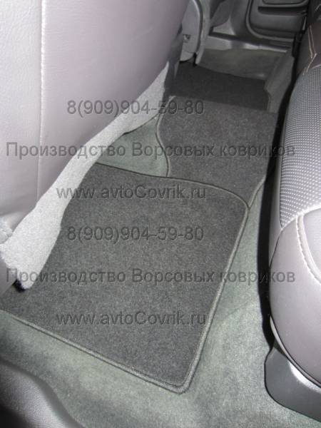 Велюровые коврики в салон Ford Explorer 5 (Форд Эксплорер) (2010-2015) 2 ряда	