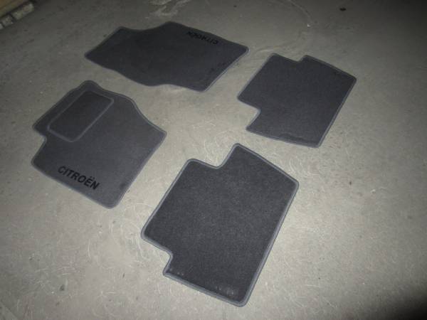 Велюровые коврики в салон Citroen C4 (Ситроен C4) (2004-2010) Польша серый цвет