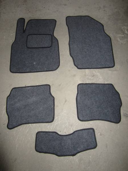 Велюровые коврики в салон Nissan Almera II (N16)(Ниссан Альмера 2) ковролин LUX