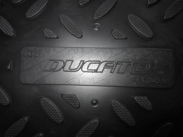 Резиновые коврики в салон Fiat Ducato II (Фиат Дукато 2) с бортиком