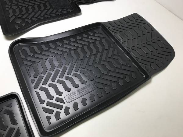 Резиновые коврики в салон Mercedes-Benz GLK X204 (Мерседес ГЛК X204) 3D с бортиком