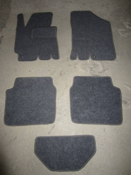 Велюровые коврики в салон Hyundai Elantra 5 MD(Хендай Элантра 5 МД) Ковролин LUX