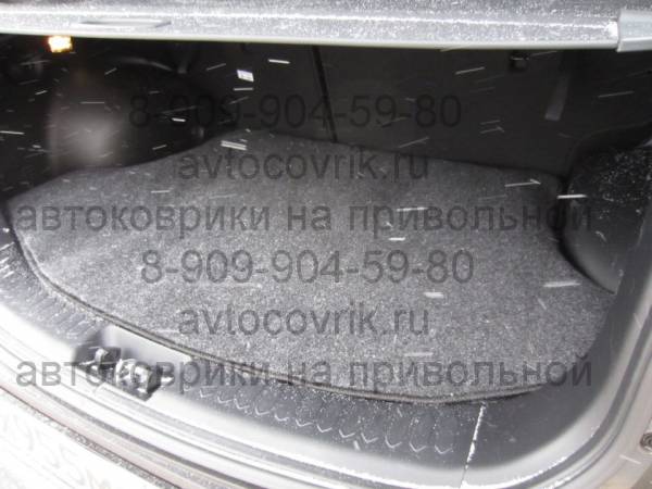 Велюровый коврик в багажник Kia Sportage 3 (Киа Спортейдж 3)