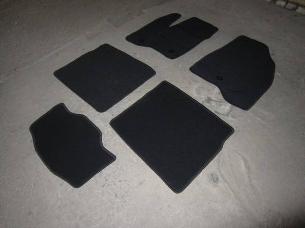 Велюровые коврики в салон Ford Explorer 5 (Форд Эксплорер) (2015-2019) 2 ряда Ковролин LUX