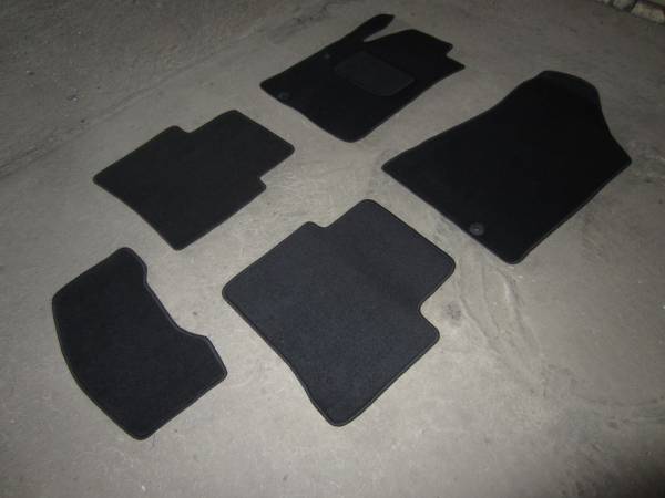 Велюровые коврики в салон Nissan Teana II (Ниссан Теана 2) Ковролин LUX черный