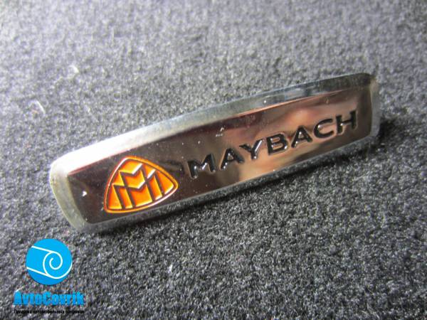 Лейбл металлический Maybach (Майбах) цветной