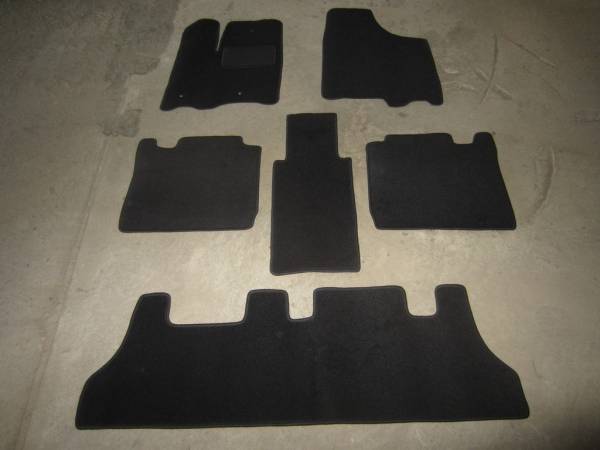 Велюровые коврики в салон Toyota Sienna 3 (Тойота Сиена 3) 3 ряда 