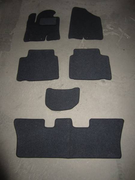 Велюровые коврики в салон Hyundai ix55 (Хендай Айх 55) (3 ряда)
