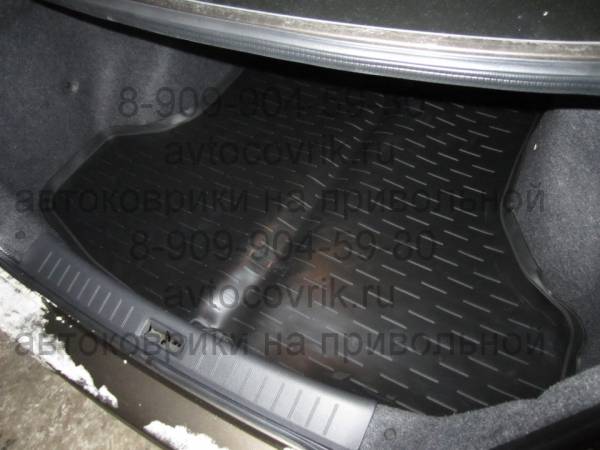Резиновый коврик в багажник Nissan Sentra (Ниссан Сентра) с бортиком